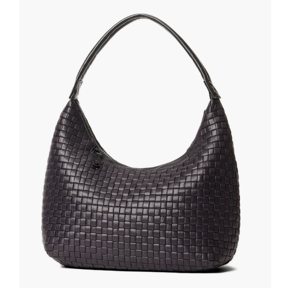 MZ Wallace Black Medium Woven Nylon Shoulder Bag - Picture 12 of 12